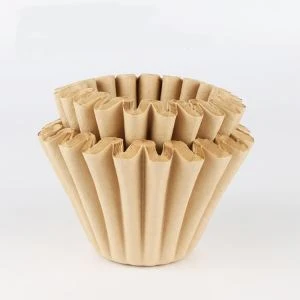 1-4cups Hiçbir Ağartma Sepeti Şekli Barista Damla Kahve için Kahve Filtreleri