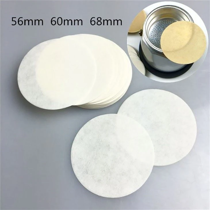 Disk Coffee Filter Paper Round Moka Pot Paper Filter For Espresso Coffee Maker